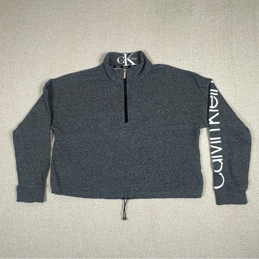 Calvin Klein Black and White Logo Detail Top